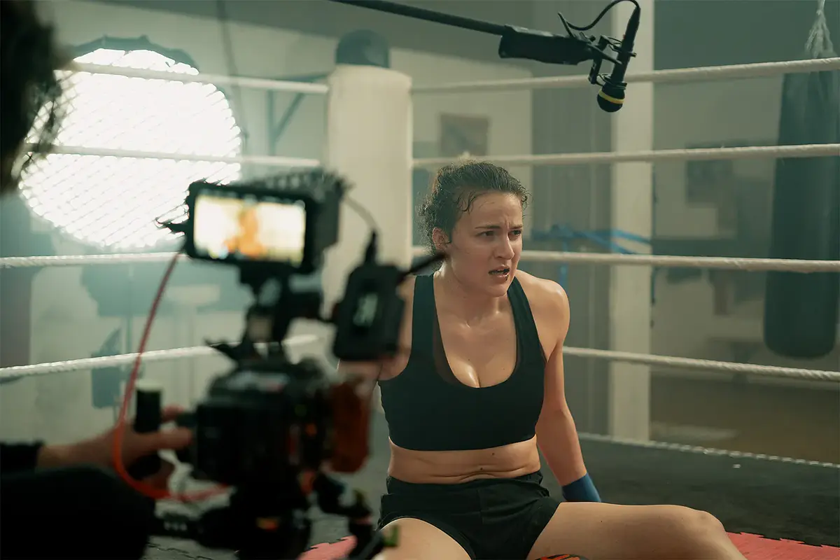 "Boxschwester Tod", IAF Abschlussfilm 2025, Showreel, Standbild